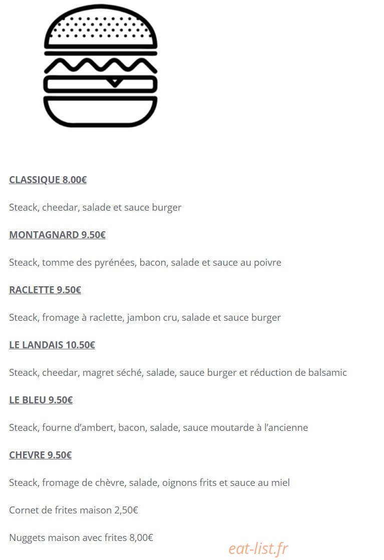 La cantina — carte page 1