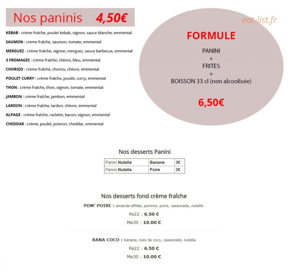 Mafao Pizz — carte page 3