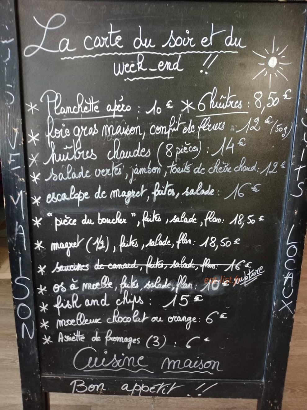 La part des choses — carte page 1