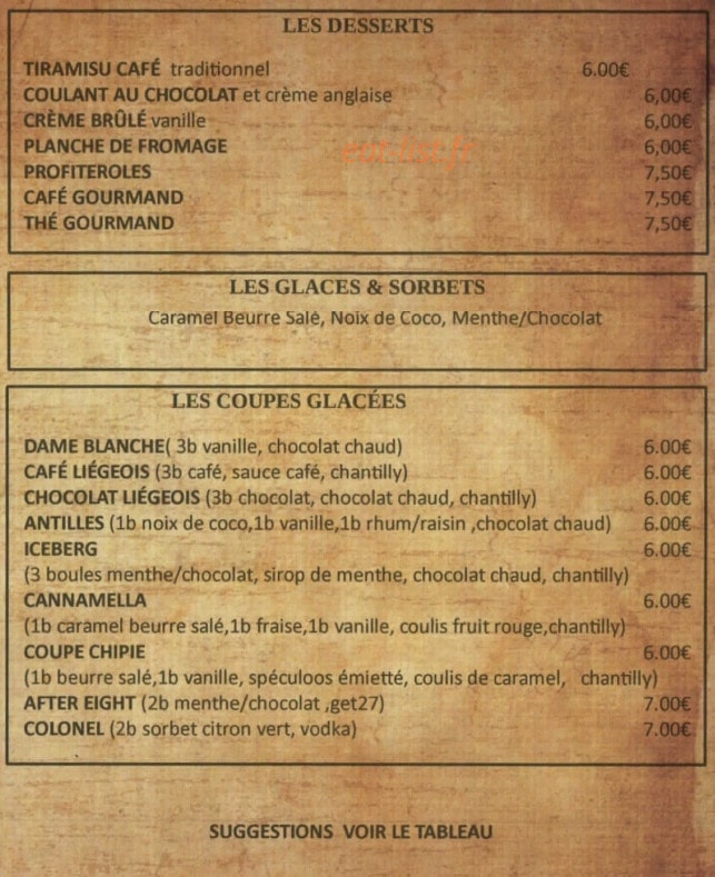 La Petite Champagne — carte page 3