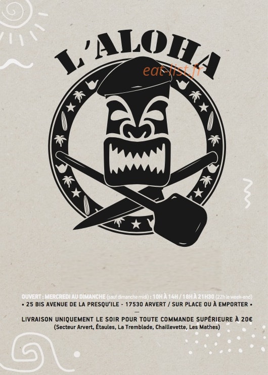 L'Aloha — carte page 1