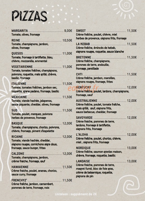 L'Aloha — carte page 2