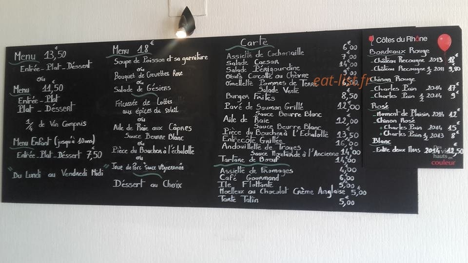 Le relais mahana — carte page 1