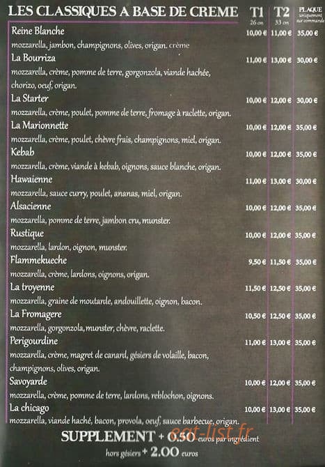 Aroma pizz — carte page 3