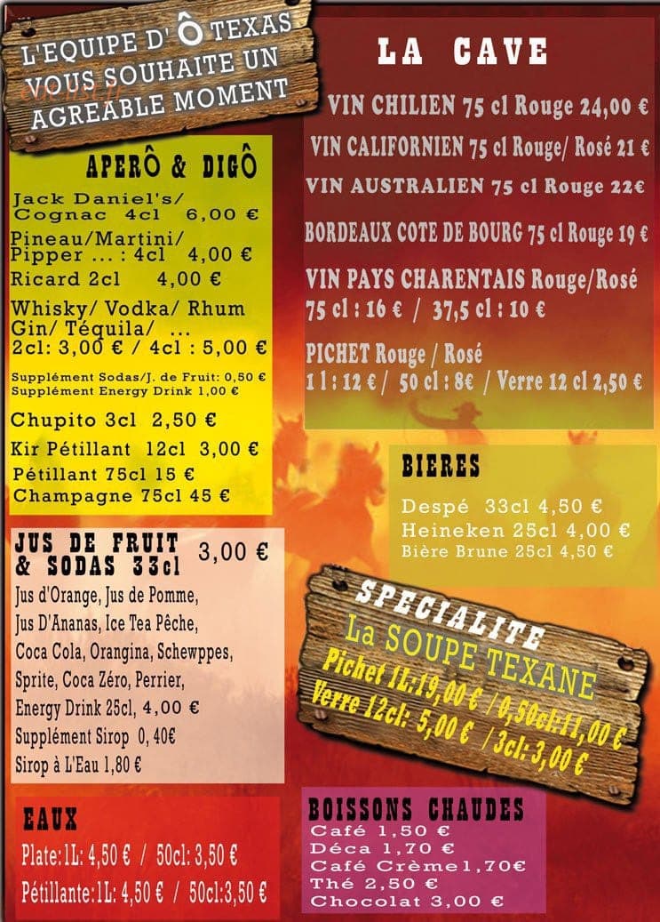 Ô Texas — carte page 4