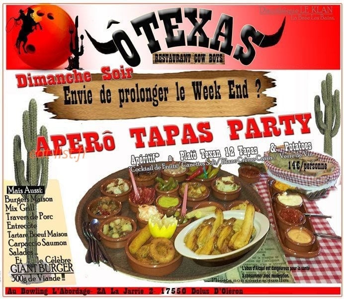 Ô Texas — carte page 1