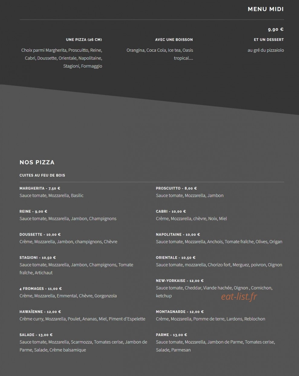 Pizza d’Oléron — carte page 1