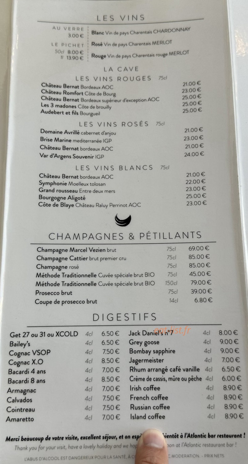 L'Atlantic — carte page 2