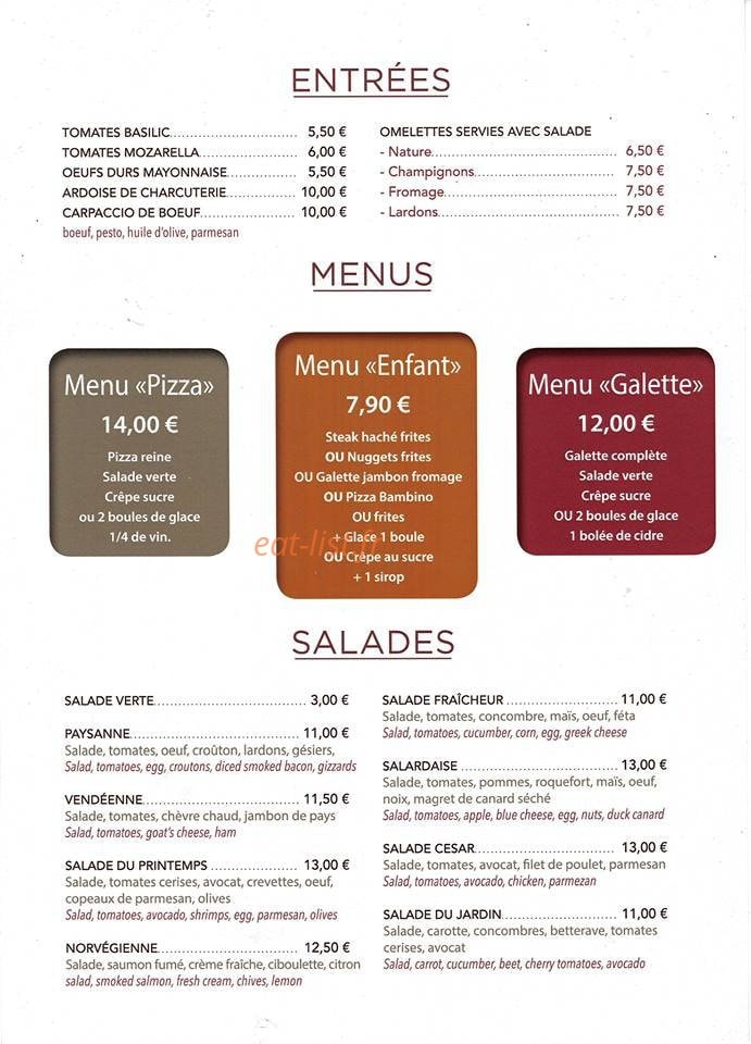L'Écume — carte page 1