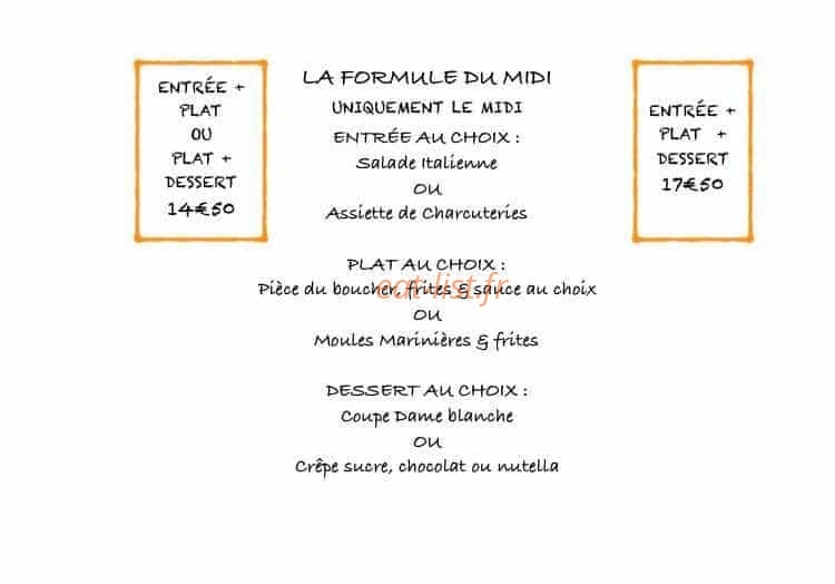 Le Palm's — carte page 1