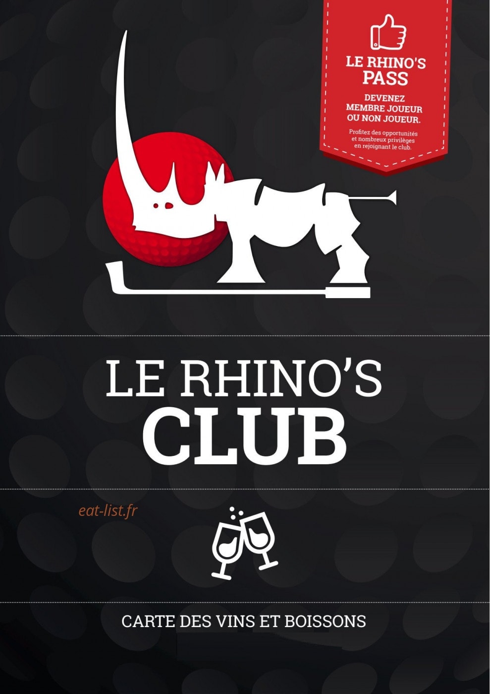 Le Rhino's Club — carte page 5