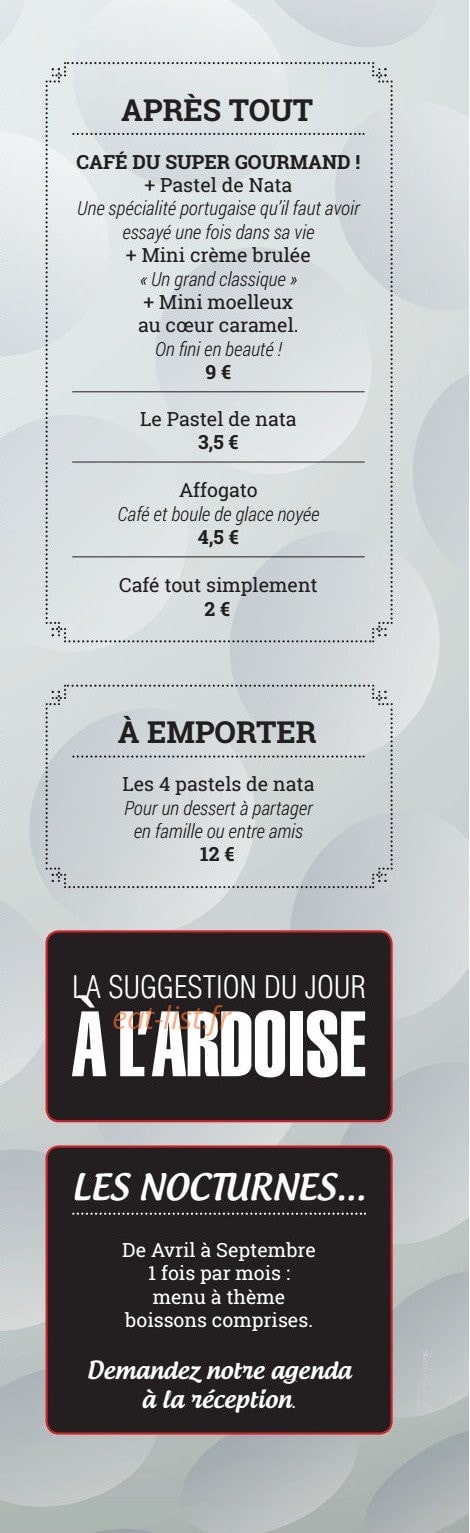 Le Rhino's Club — carte page 4