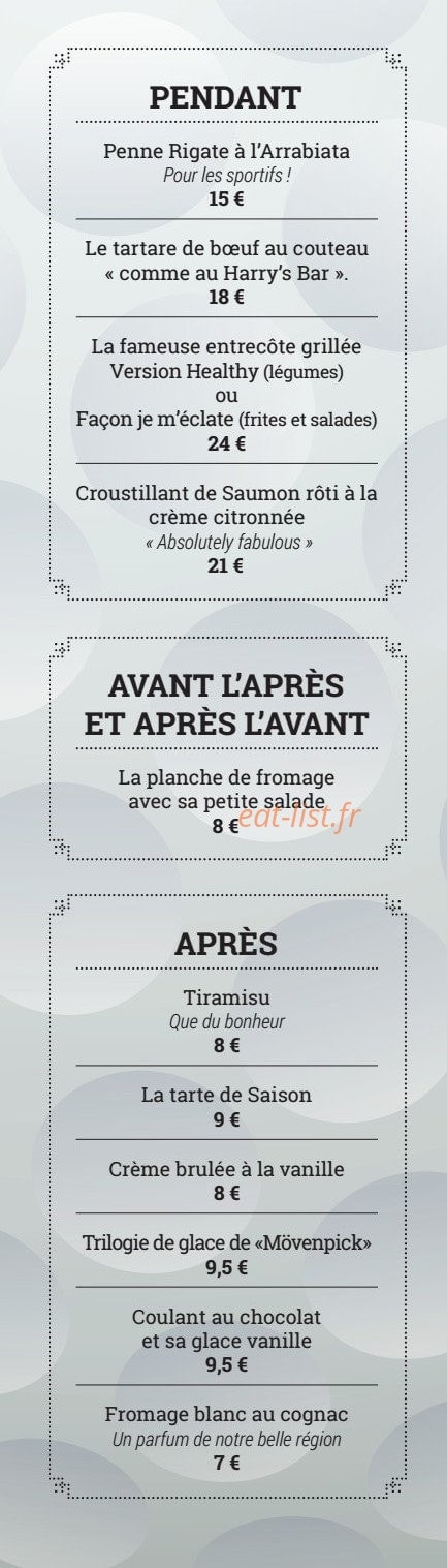 Le Rhino's Club — carte page 3