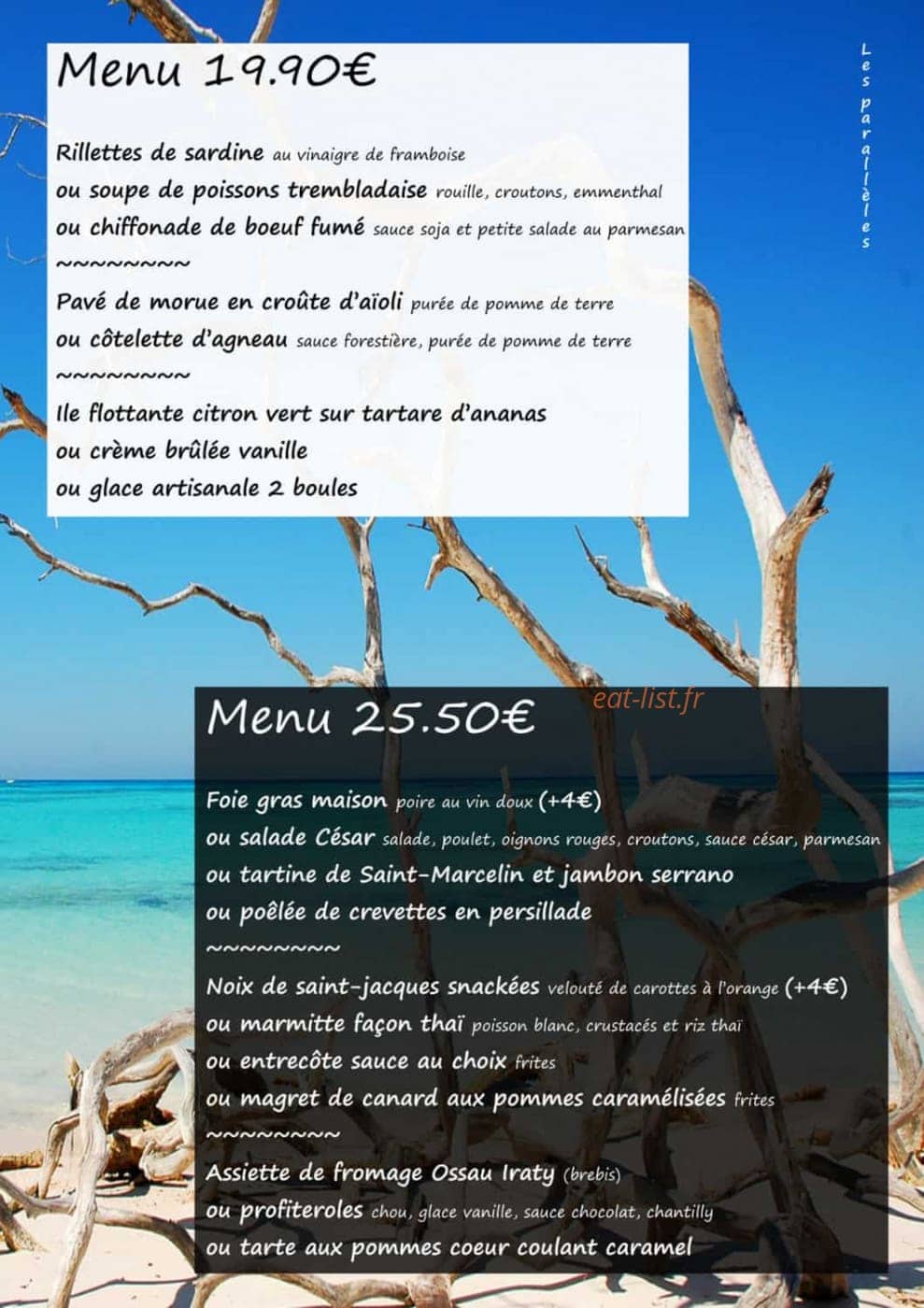 Les parallèles — carte page 1