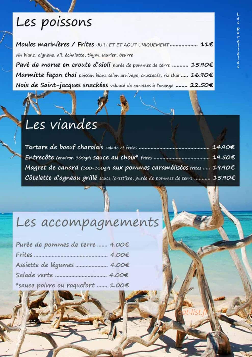 Les parallèles — carte page 3