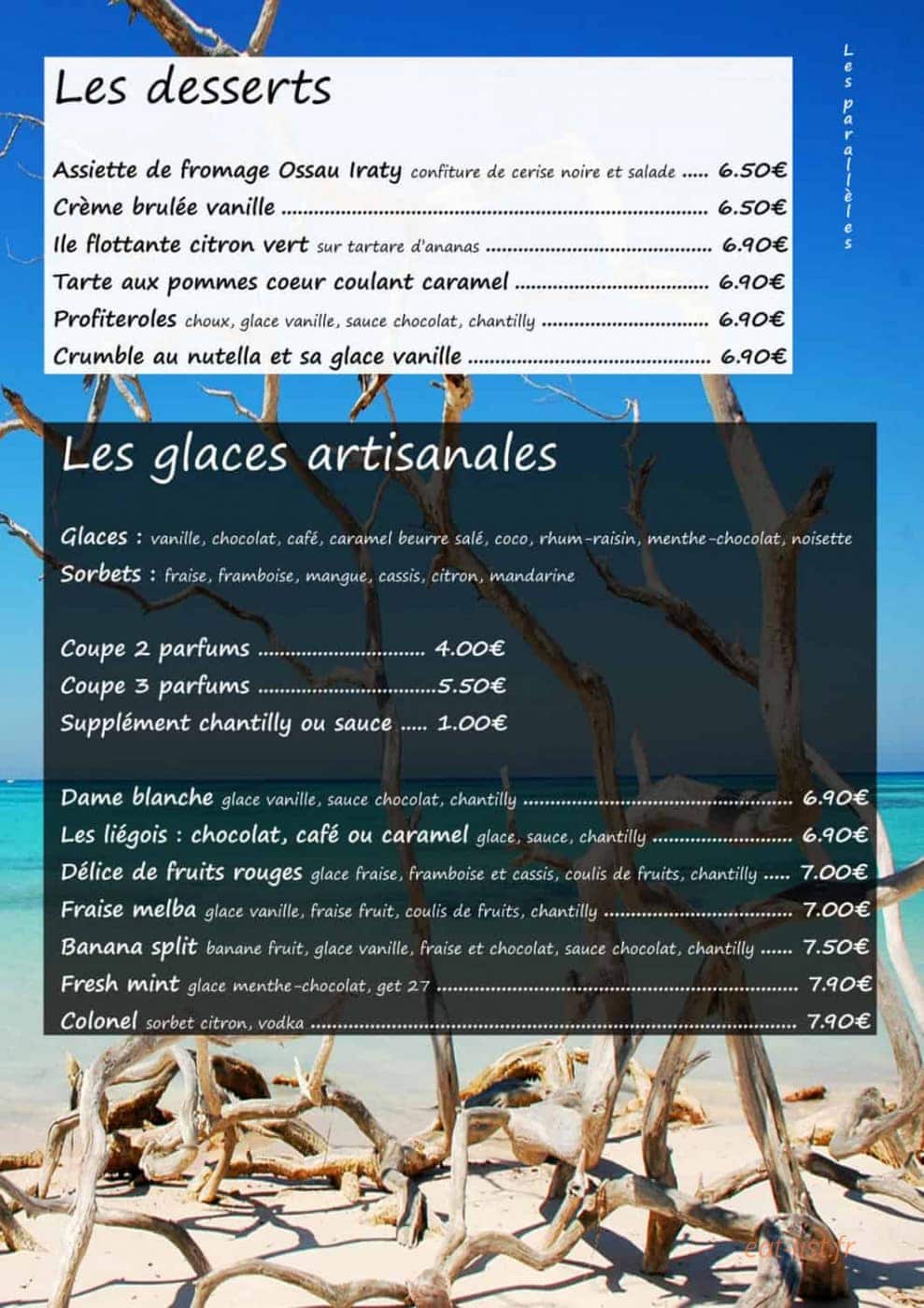 Les parallèles — carte page 6
