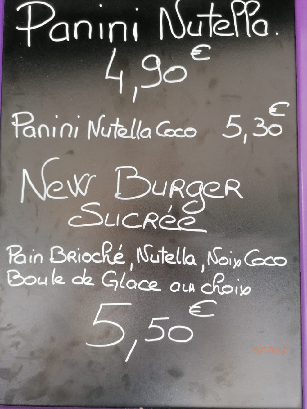 O'cheese — carte page 1