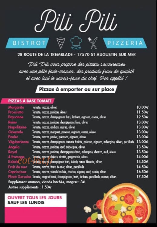 Le Pili-Pili — carte page 1