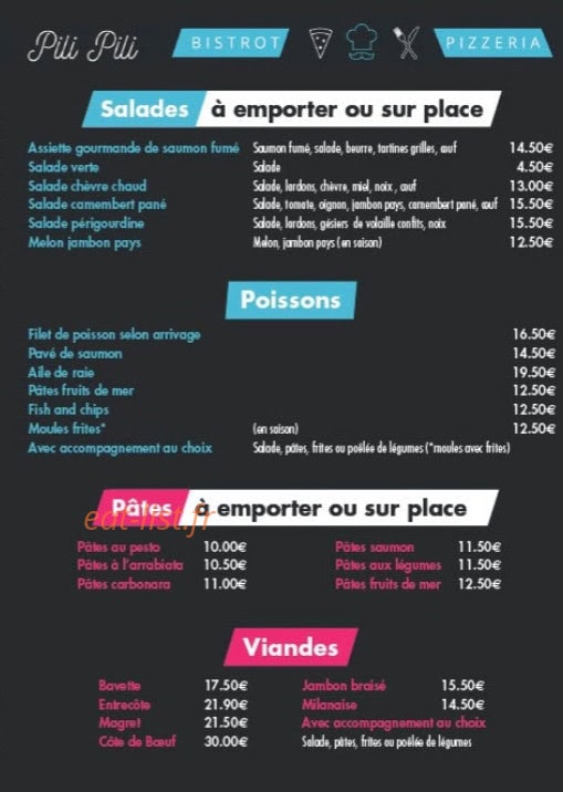 Le Pili-Pili — carte page 3