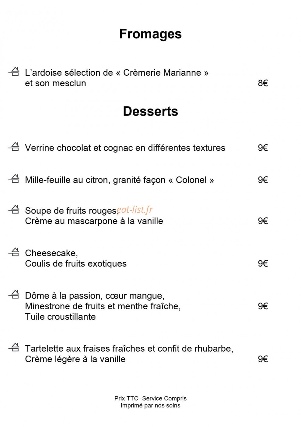 Hotel Plaisir — carte page 4