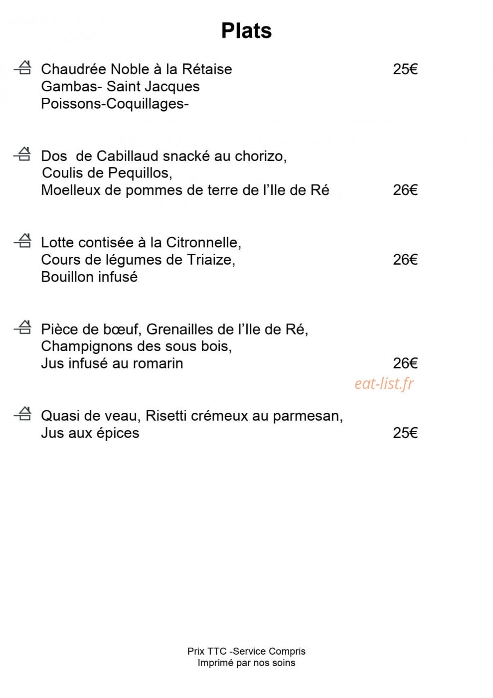 Hotel Plaisir — carte page 5