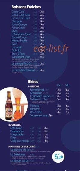 La Grillérade — carte page 10