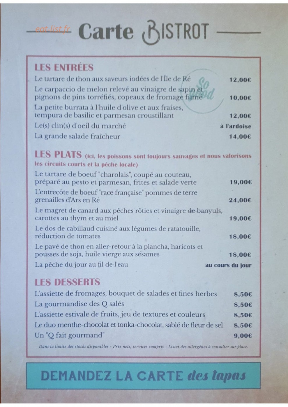 Les Q Salés — carte page 2