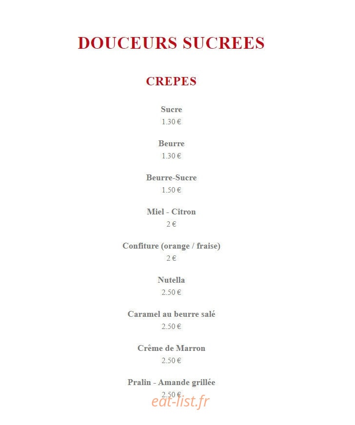 Au Gouter Breton — carte page 1