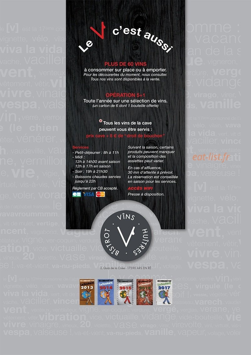 Le V — carte page 8