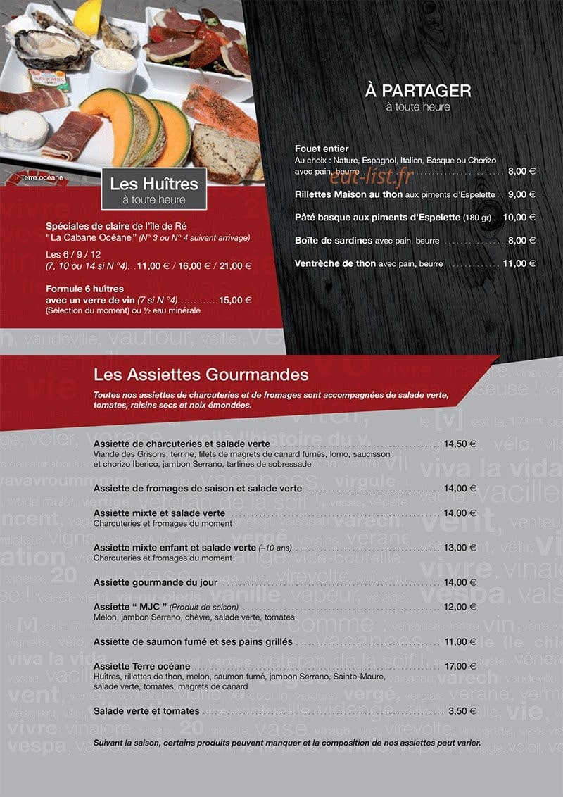 Le V — carte page 1