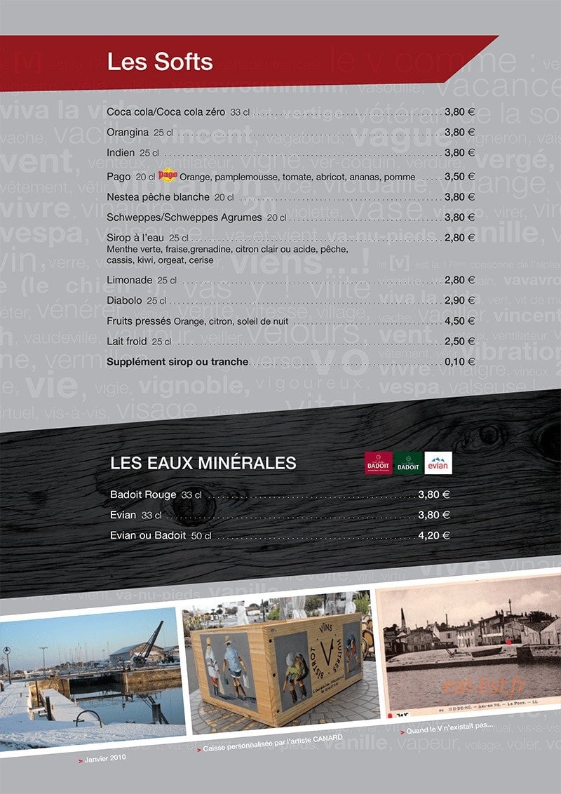 Le V — carte page 6