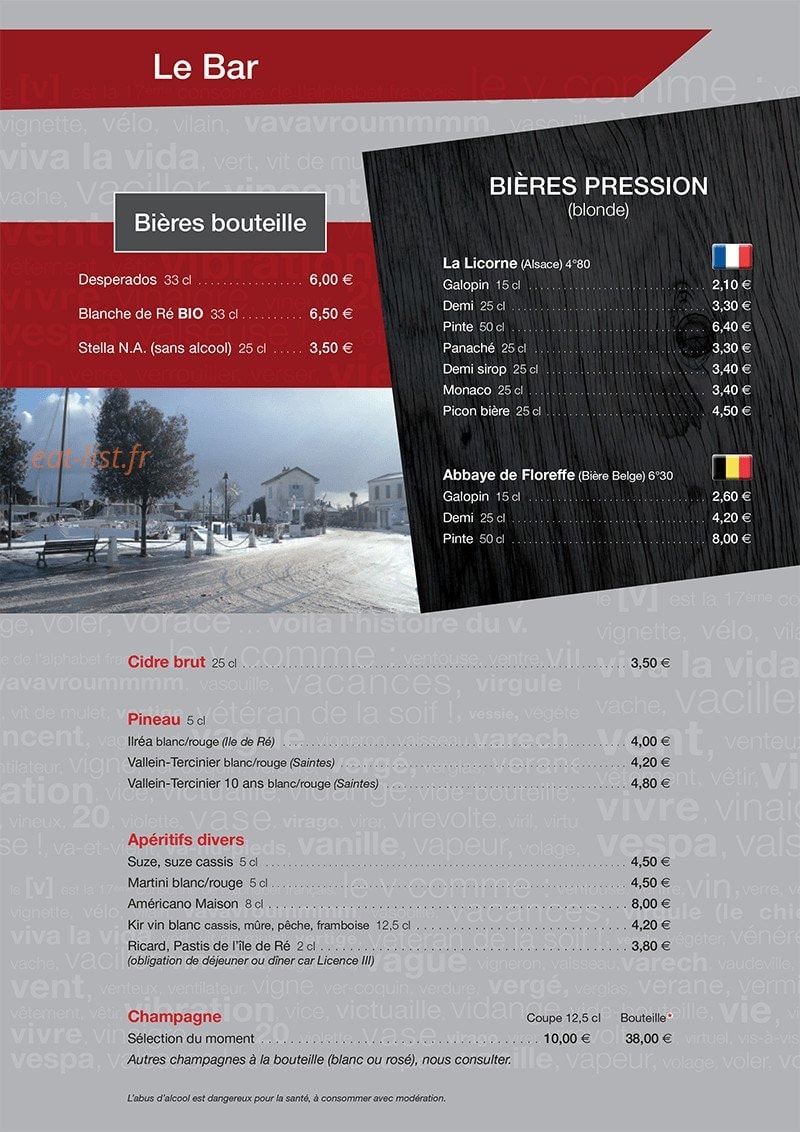 Le V — carte page 5