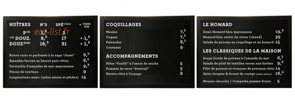 Juste — carte page 1