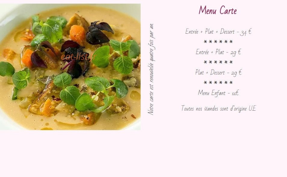 Les Acacias — carte page 2