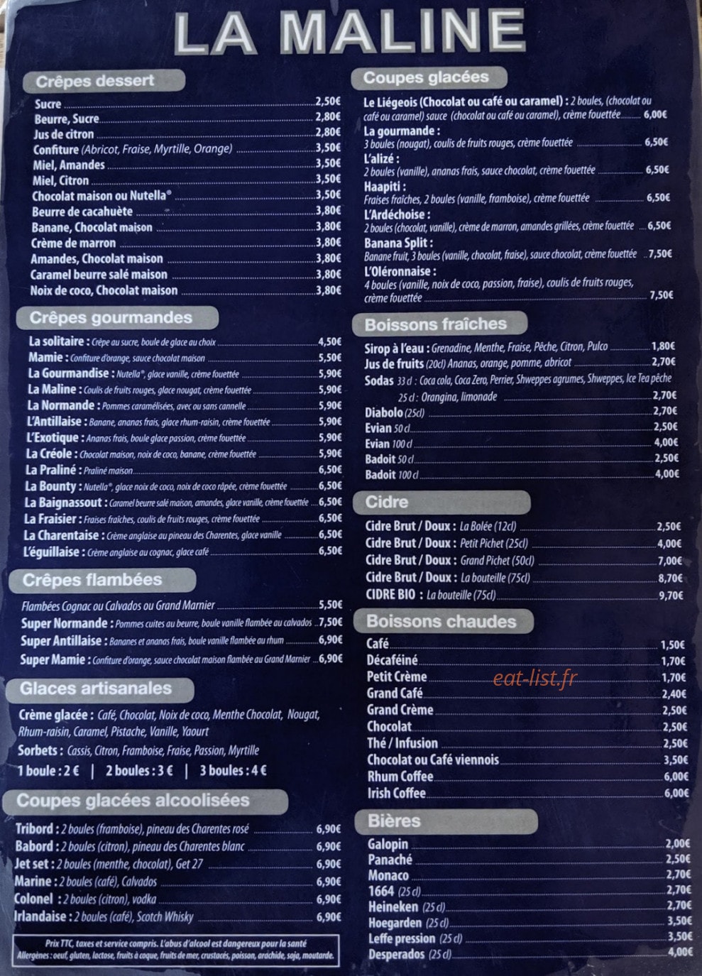 La Maline — carte page 3