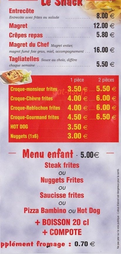 Le Chalet Des Saveurs — carte page 4