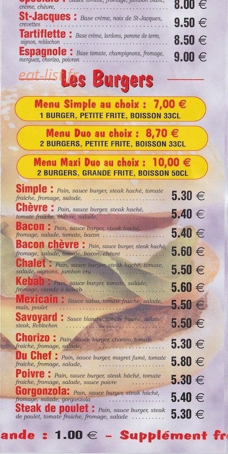 Le Chalet Des Saveurs — carte page 7