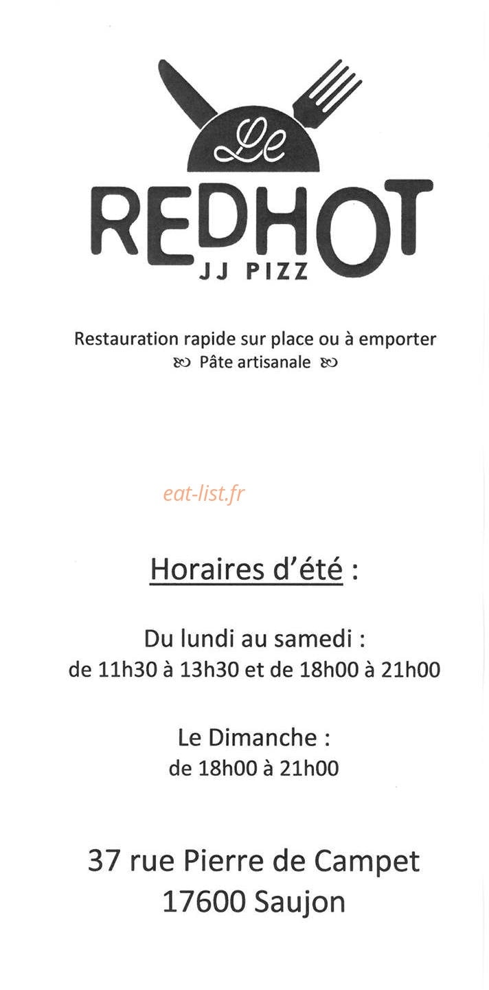 Le Red Hot — carte page 1