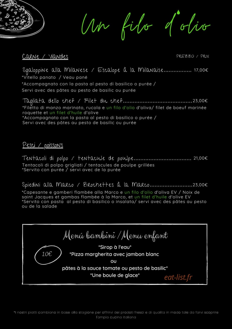 Un filo d'Olio — carte page 4