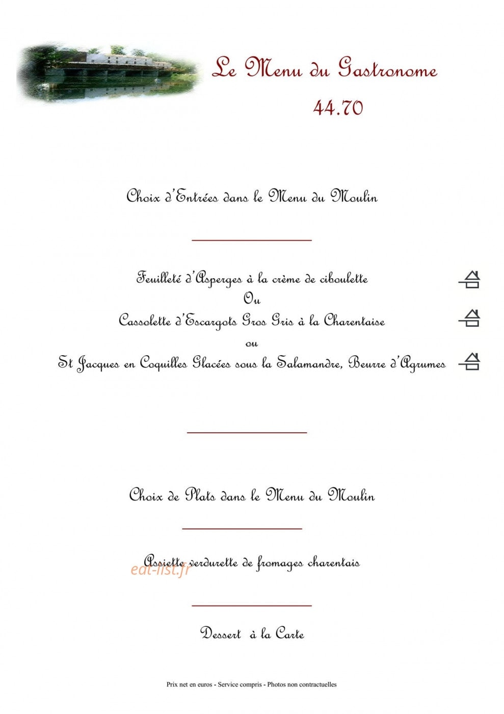 Le Moulin de La Baine — carte page 6