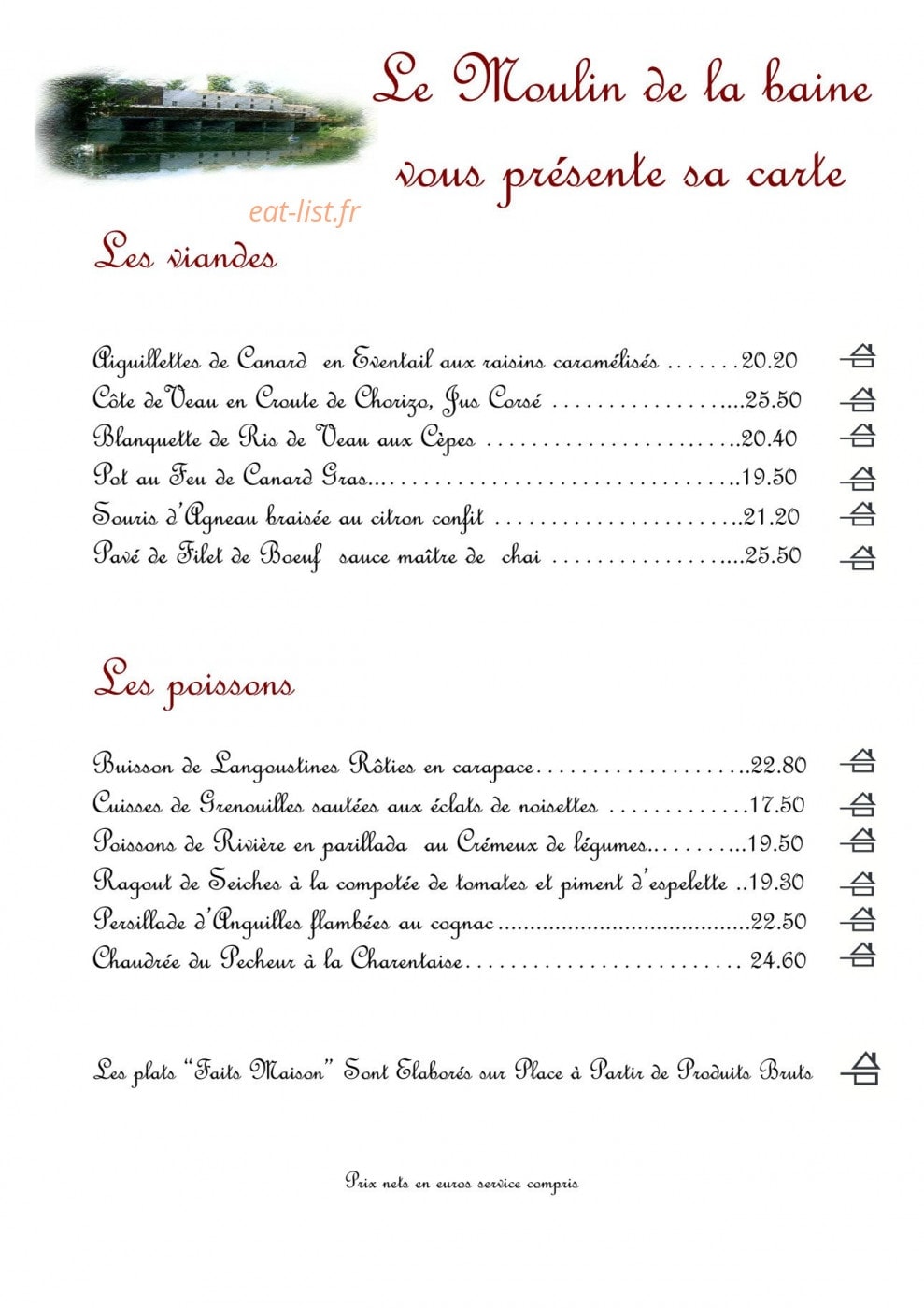 Le Moulin de La Baine — carte page 2