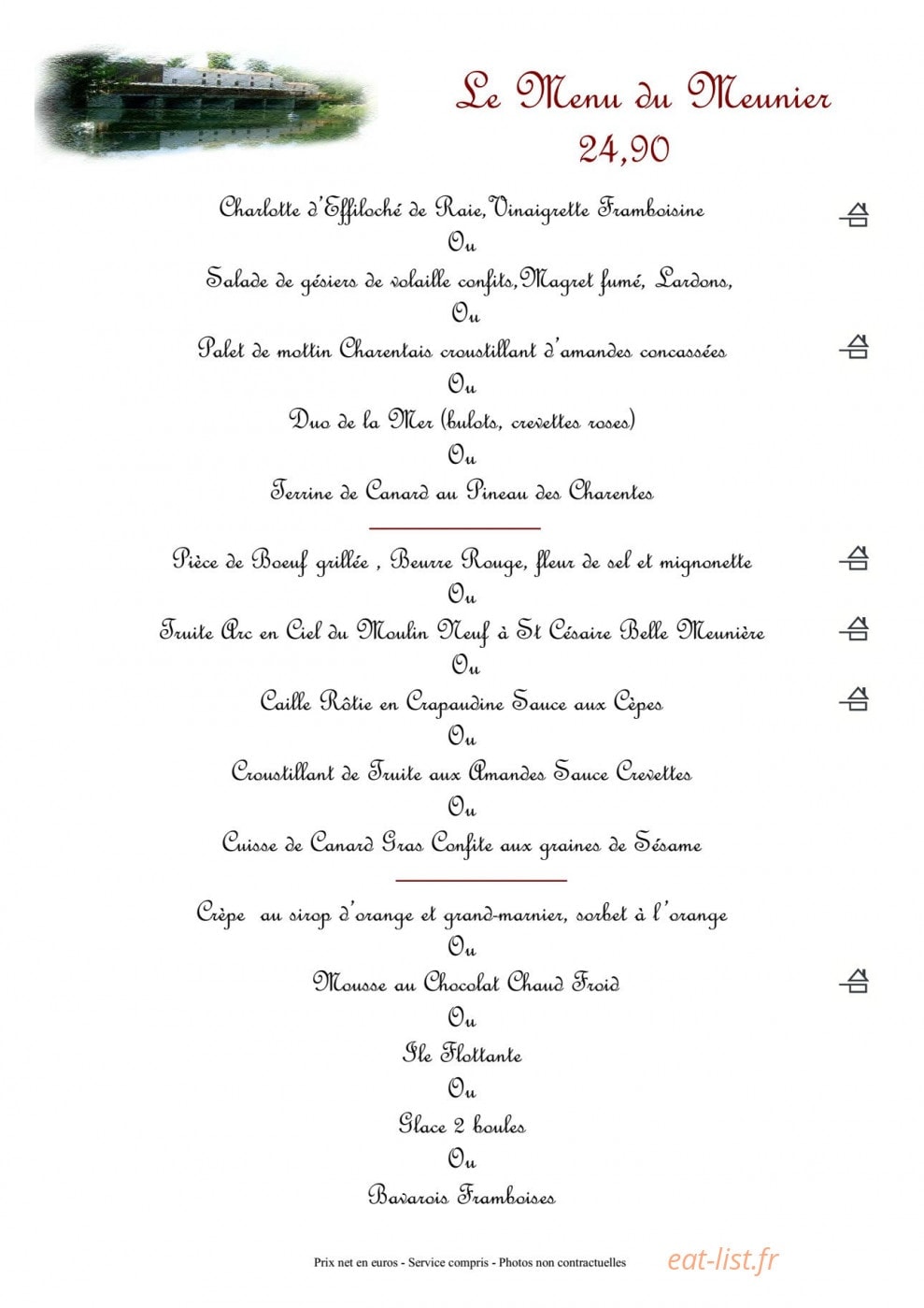 Le Moulin de La Baine — carte page 4