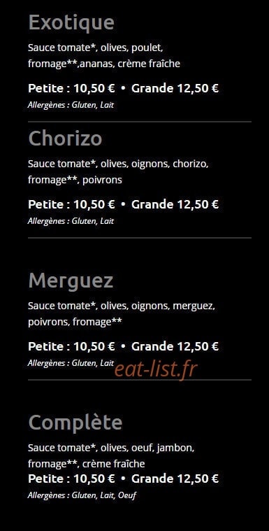 Kpizz — carte page 3