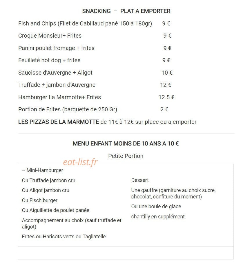 La Marmotte — carte page 2