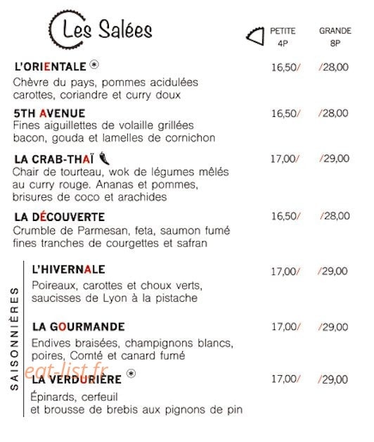 La Tartentière — carte page 2