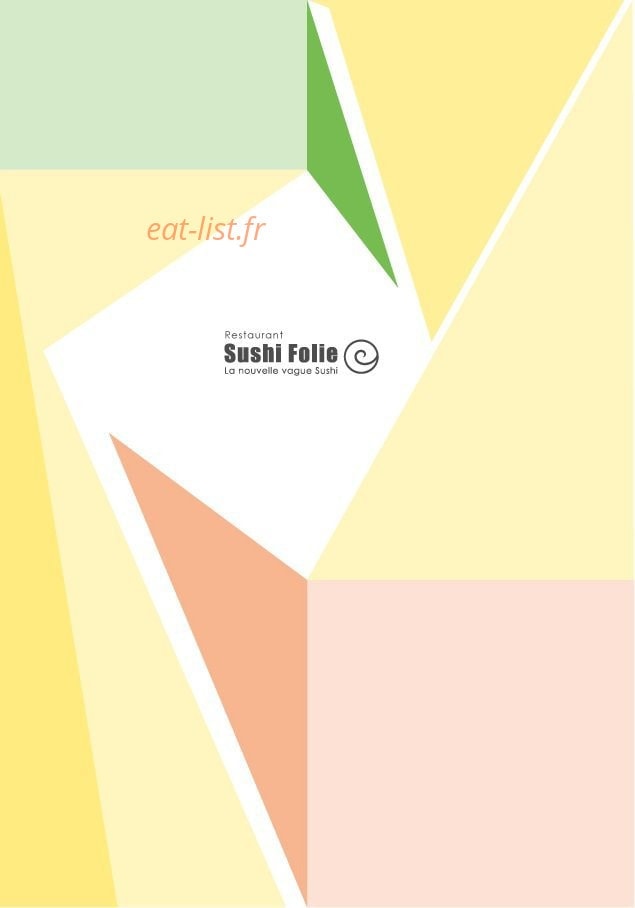 Sushi Folie — carte page 1