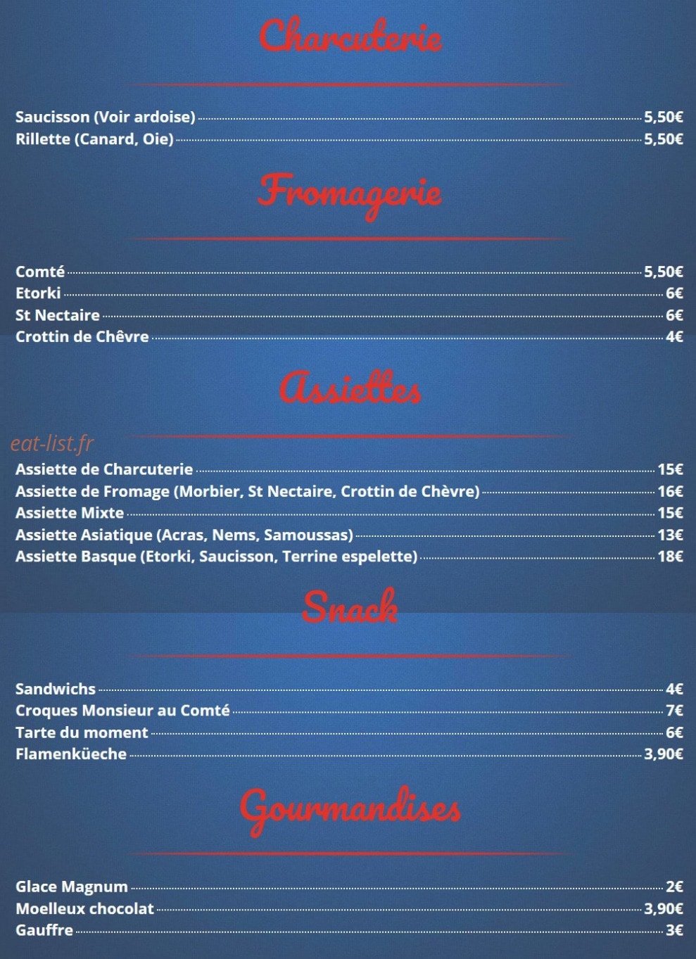 L'esquive — carte page 6