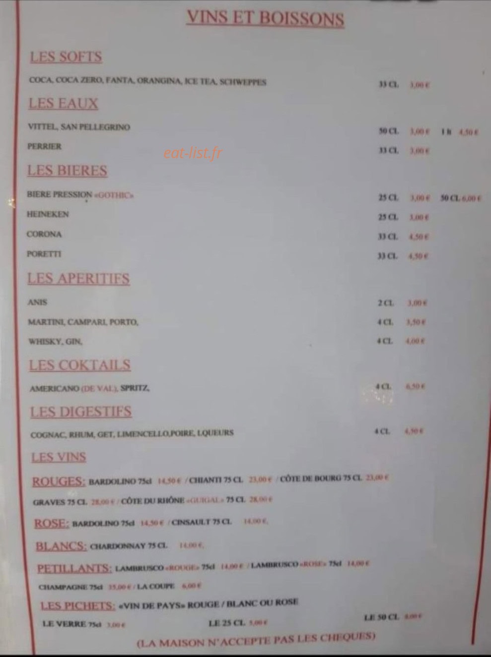 La Table de Val — carte page 2