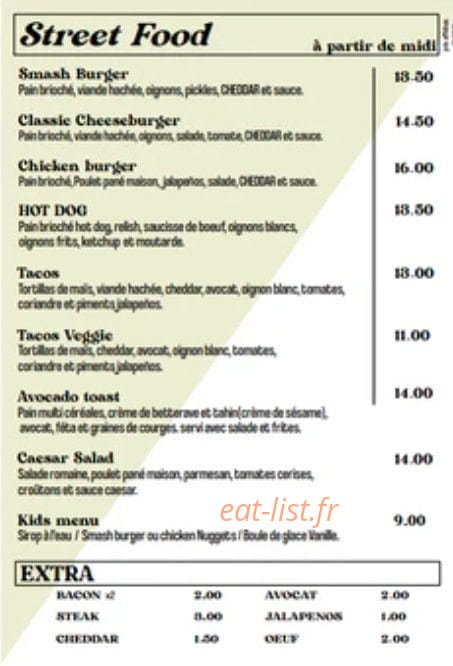 Tallow's Cafe — carte page 2