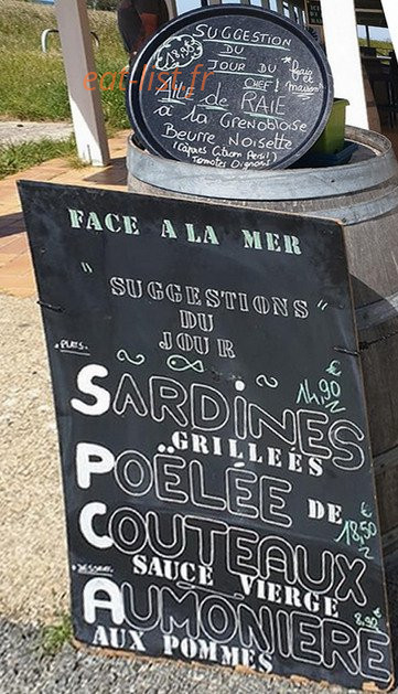 Face à la Mer — carte page 1